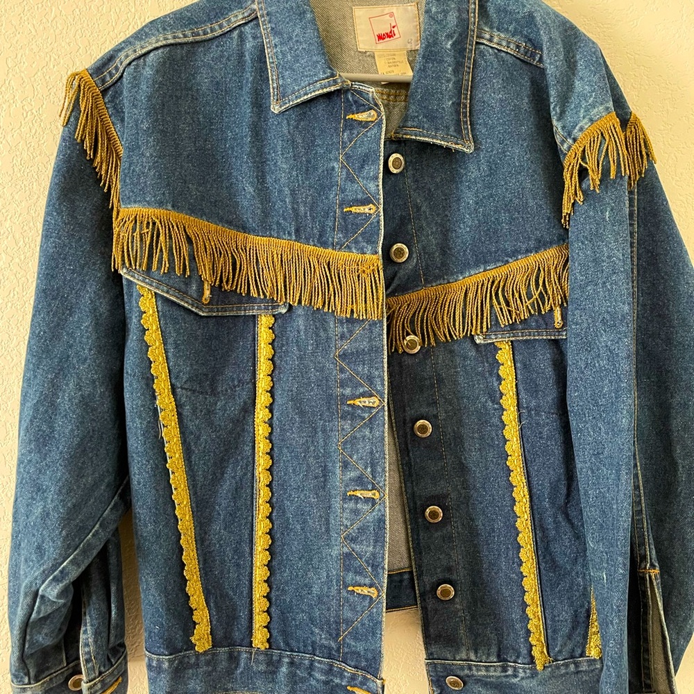 Customized Jean jacket with trim!